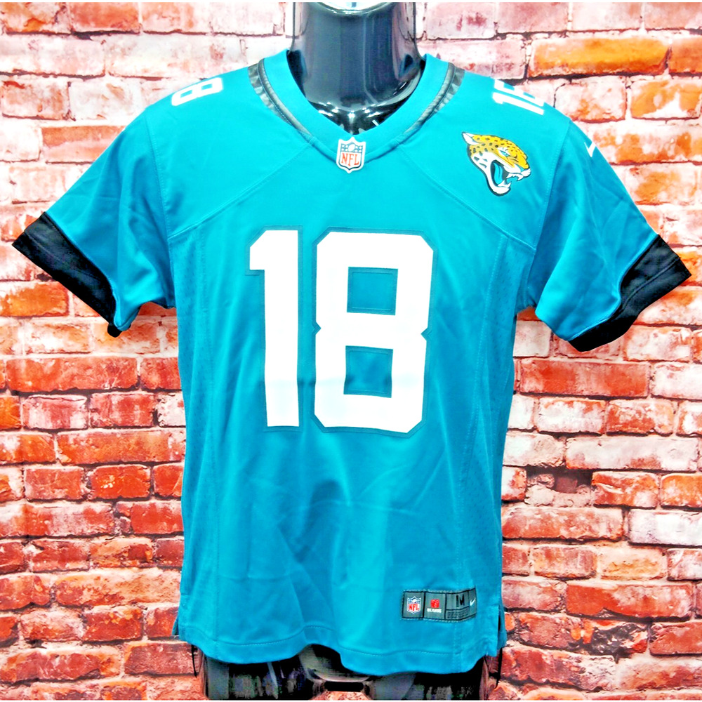 Jacksonville Jaguars Calvin Ridley #18 Jersey Youth M Teal Nike Football Sports